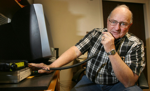 Steve Griffin | The Salt Lake Tribune


Darwin Woodruff talks on his dual band radio from his Taylorsville, Utah home Friday December 21, 2012.  Woodruff is a ham radio operator and also a weather spotter for the National Weather Service.