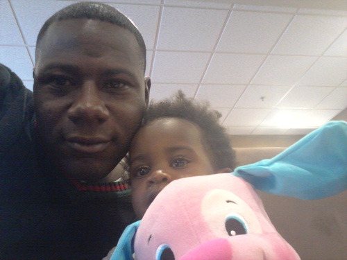 Courtesy
Terry Achane, of South Carolina, with his daughter, whom he named Teleah, after a court hearing in Utah. The child, now 21 months, was placed for adoption at birth without his knowledge or consent.
