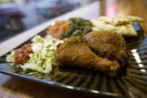 Kim Raff | The Salt Lake Tribune
Standout dishes of 2012: Curry chicken plate at Curry Fried Chicken in Salt Lake City.