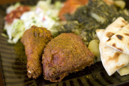 Kim Raff | The Salt Lake Tribune
Standout dishes of 2012:  Curry chicken plate at Curry Fried Chicken in Salt Lake City.