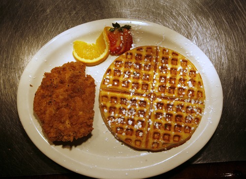 Rick Egan   |  The Salt Lake Tribune

The chicken and waffles served at the Bayleaf Cafe are only available until Sunday, Jan. 20 when the downtown restaurant closes.