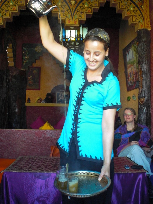 A traditional tea service gets some flair for students studying abroad in Morocco. Courtesy | Jennifer Shontz Burrow-Sanchez
