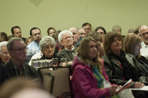 Chris Detrick  |  The Salt Lake Tribune
People listen during the Utah Eagle Forum annual convention at the Salt Lake Radisson Hotel Saturday January 12, 2013.
