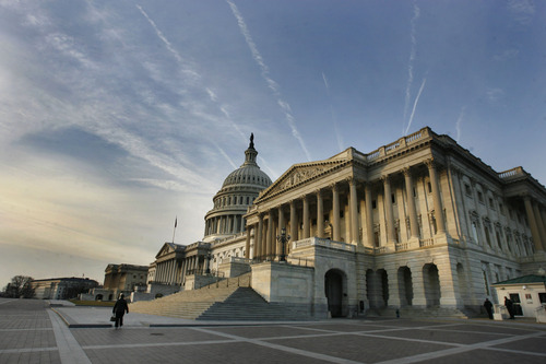 Scott Sommerdorf   |  The Salt Lake Tribune
The U.S. Capitol building on the Senate side, Thursday morning, January 3, 2013.