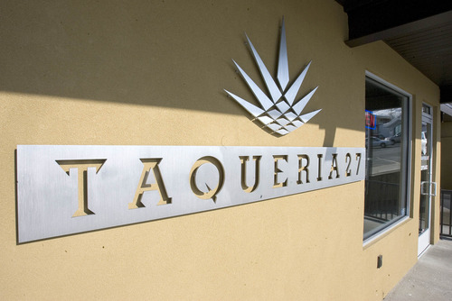Paul Fraughton  |  The Salt Lake Tribune
Taqueria 27 in Salt Lake City serves high-end tacos, moles, salads and premium tequilas.