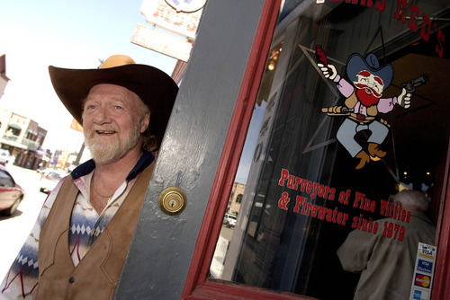 Francisco Kjolseth | Tribune file photo
Ron "Waterbed" Purdom, knicknamed after the product he sold early on, looks out of the restaurant in Park City he started back in 1979, Texas Red's. It closed in 2002.