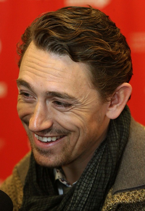 Leah Hogsten  |  The Salt Lake Tribune
Actor JJ Feild poses for pictures before the premiere of "Austenland" at The Eccles Theatre screening venue during the Sundance Film Festival on Friday, Jan. 18, 2013.