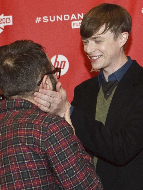 Leah Hogsten  |  The Salt Lake Tribune
Director John Krokidas and Dane DeHaan share a laugh before the premiere of "Kill Your Darlings" at The Eccles Theatre screening venue during the 2013 Sundance Film Festival, Friday January 18, 2013.