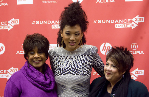 Kim Raff  |  The Salt Lake Tribune
(from left) Merry Clayton, Judith Hill, and Tata Vega are photographed on the red carpet for the premiere of "Twenty Feet From Stardom" at the Eccles Theatre during opening night of the Sundance Film Festival in Park City on January 17, 2013.  The three women are all singers featured in the documentary.