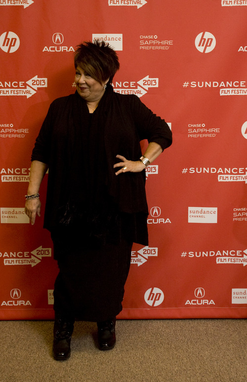 Kim Raff  |  The Salt Lake Tribune
Singer Tata Vega is photographed on the red carpet for the premiere of "Twenty Feet From Stardom" at the Eccles Theatre during opening night of the Sundance Film Festival in Park City on January 17, 2013.