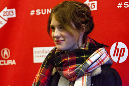 Chris Detrick  |  The Salt Lake Tribune
Actress Mackenzie Davis poses for pictures before the world premiere of 'Breathe In' during the 2013 Sundance Film Festival in Park City, Utah Saturday January 19, 2013