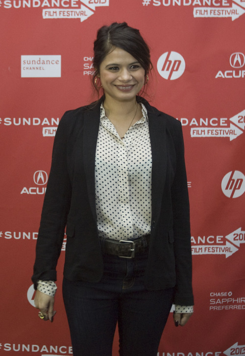 Kim Raff  |  The Salt Lake Tribune
Actress Melonie Diaz is photographed on the red carpet for the premiere of "Fruitvale" at the Marc Theater during the Sundance Film Festival in Park City on January 19, 2013.