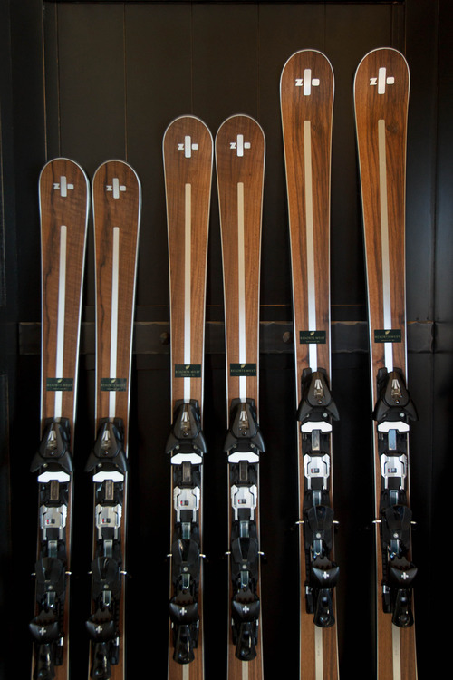 Trent Nelson  |  The Salt Lake Tribune
Zai skis on display at the House of Luxury, a $21 million mansion in Deer Valley where high-end brands displayed their products and services during the Sundance Film Festival, Sunday, January 20, 2013.