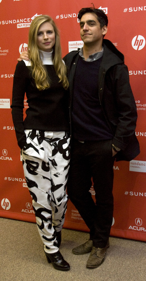 Kim Raff  |  The Salt Lake Tribune
(left) Actress Brit Marling and Director/Co-writer Zal Batmanglij are photographed on the red carpet for the premiere screening of "The East" at the Eccles Theatre during the Sundance Film Festival in Park City on January 20, 2013.
