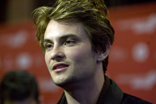 Kim Raff  |  The Salt Lake Tribune
Actor Shiloh Fernandez gives an interview on the red carpet for the premiere screening of "The East" at the Eccles Theatre during the Sundance Film Festival in Park City on January 20, 2013.