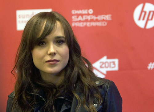 Kim Raff  |  The Salt Lake Tribune
Actress Ellen Page is photographed on the red carpet for the premiere screening of "The East" at the Eccles Theatre during the Sundance Film Festival in Park City on January 20, 2013.