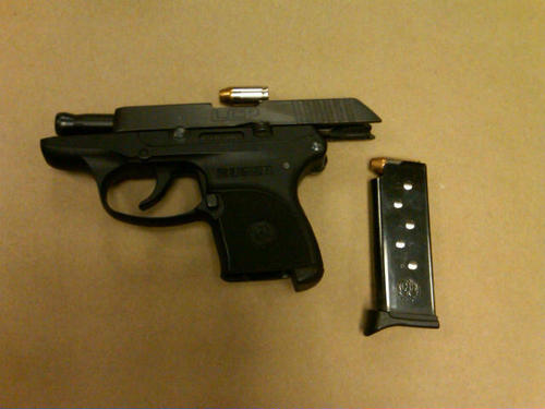 This is the fifth firearm of 2013 detected by TSA at the Salt Lake City International Airport security checkpoint on Tuesday. Courtesy TSA via Twitter