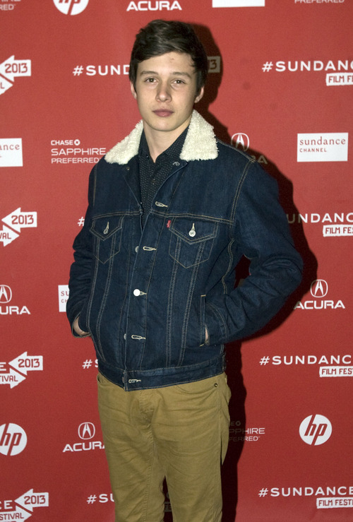 Kim Raff  |  The Salt Lake Tribune
Actor Nick Robinson is photographed on the red carpet for the premiere of "Toy's House" at the Park City Library Center during the Sundance Film Festival in Park City on January 19, 2013.