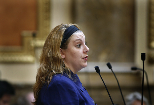 Scott Sommerdorf  |  Tribune file photo
House Minority Leader Jennifer Seelig, D-Salt Lake City, said a proposal to open up concealed-weapons carrying to all law-abiding Utah adults is an example of "fear-based" lawmaking.