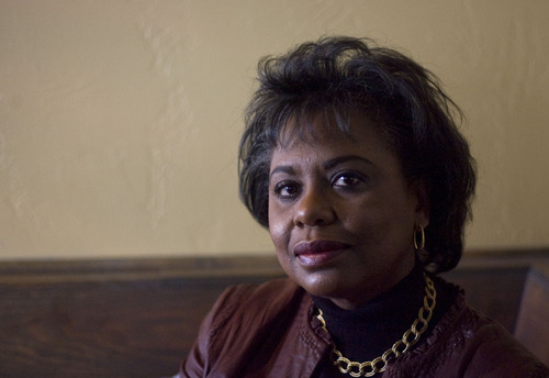Kim Raff  |  The Salt Lake Tribune
Professor Anita Hill, the subject of the documentary "Anita" about her experience during her sexual harassment testimony against Supreme Court Justice Clarence Thomas, is photographed in Park City on January 21, 2013.