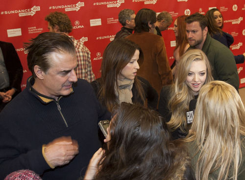 Steve Griffin | The Salt Lake Tribune


Lovelace actress Amanda Seyfried, right, and actor Chris Noth talk to reporters during the Sundance screening at the Eccles Theatre in Park City on Tuesday, Jan. 22, 2013.