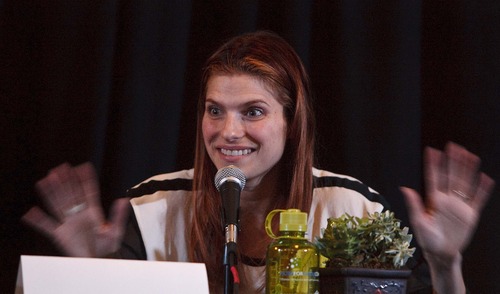 Leah Hogsten  |  The Salt Lake Tribune
Actor Lake Bell, who directed the comedy "In a World," which is winning raves in this year's festival, about a female voice-over artist who is finding her voice, talks about the film industry, Wednesday, January 23, 2013.