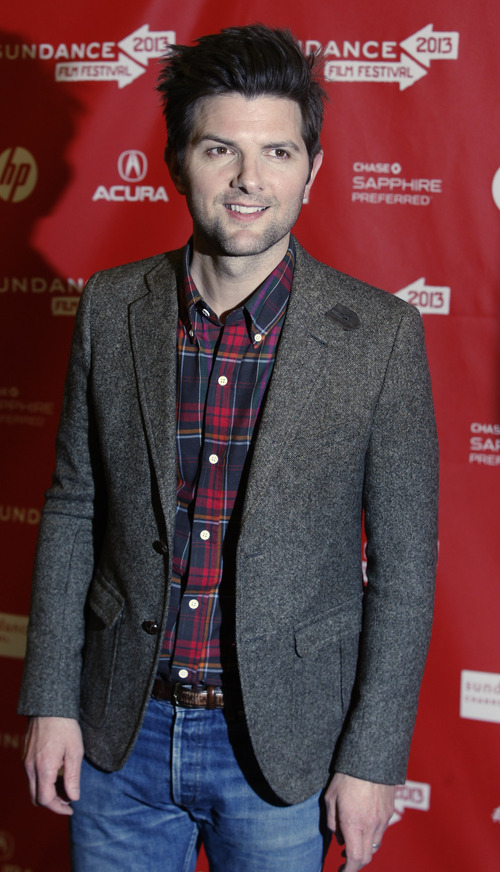 Rick Egan  | The Salt Lake Tribune 

Adam Scott, at the red-carpet premiere of "A.C.O.D" at the Eccles Theatre in Park City, Wednesday, January 23, 2013.