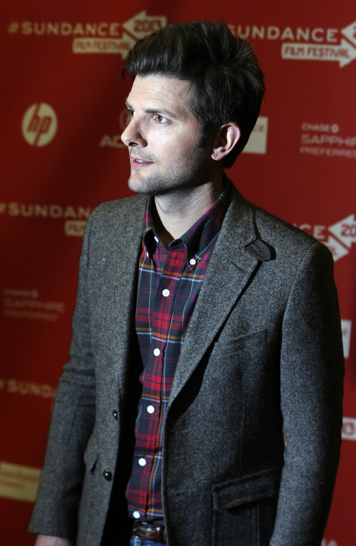 Rick Egan  | The Salt Lake Tribune 

Adam Scott, at the red-carpet premiere of "A.C.O.D" at the Eccles Theatre in Park City, Wednesday, January 23, 2013.