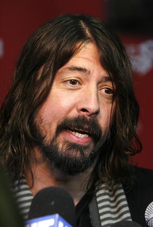 Rick Egan  | The Salt Lake Tribune 

Dave Grohl, Scream, Foo Fighters, Nirvana, at the world premiere of the film he directed, "Sound City," at the Marc in Park City on Friday, Jan. 18, 2013.
