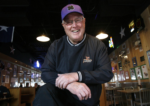 Scott Sommerdorf   |  The Salt Lake Tribune
Former U of U football coach Ron McBride poses for a photo during a visit to the Sonny Bryan's Smokehouse in Salt Lake where he regularly visits, Wednesday, January 16, 2013. The gregarious McBride is one of the recruiters who historically has made inroads into the Polynesian culture.