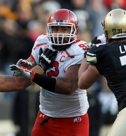 Trent Nelson  |  The Salt Lake Tribune
Utah Utes defensive tackle Star Lotulelei (92) in action as the Colorado Buffaloes hosted the Utes on Nov. 23,  2012 in Boulder. He is one of many Polynesian athletes from Utah who have helped elevate football in the state.