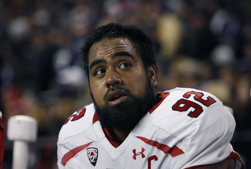 Scott Sommerdorf  |  The Salt Lake Tribune              
Utah defensive lineman Star Lotulelei on the sidelines during a Utah offensive possession against Washington on Nov. 10, 2012. He is among Polynesian players from Utah who have had a profound influence on football in the state.