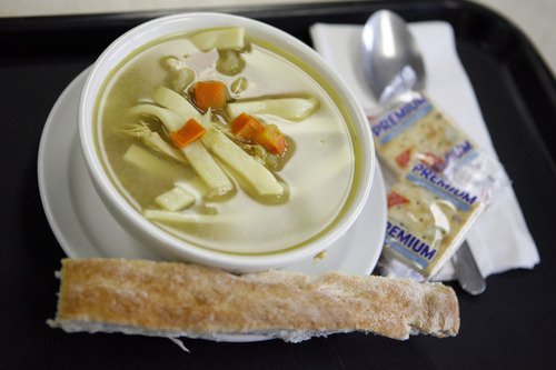 Francisco Kjolseth  |  The Salt Lake Tribune
Utah's signature soups include some of the popular offerings at the Soup Kitchen, including the chicken noodle and tomato.