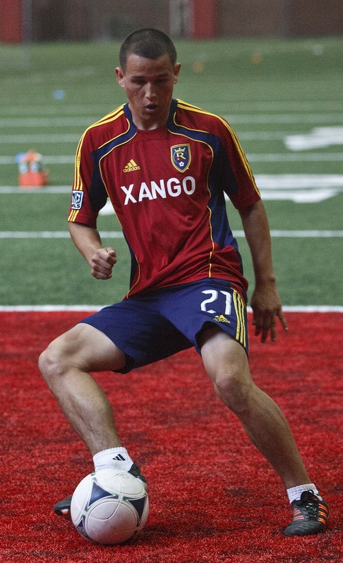 Leah Hogsten  |  The Salt Lake Tribune
Real Salt Lake's Luis Gil  has been one of the nation's most highly regarded young players throughout his teenage years. RSL expects Gil to have an impact this season.