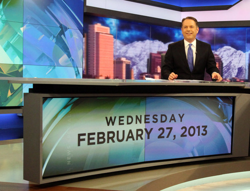 Rick Egan  | The Salt Lake Tribune 

KSL News anchor, Dave McCann on the set of the 6:00 news at the KSL studio in Salt Lake City, Wednesday, February 27, 2013.