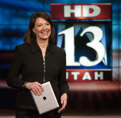 Steve Griffin | The Salt Lake Tribune


KSTU anchor Hope Woodside laughs during a break in the five o'clock news at the KSTU studios in Salt Lake City, Utah Tuesday February 26, 2013.