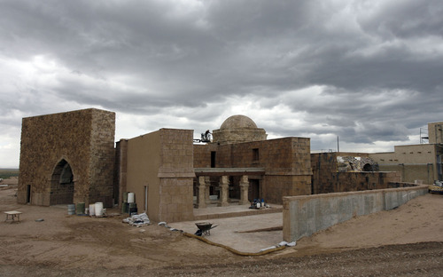 Francisco Kjolseth  |  The Salt Lake Tribune
The ancient city of Jerusalem takes shape on an LDS Church movie set about 4 miles south of the small Utah town of Goshen.