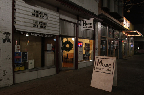 Rick Egan  | The Salt Lake Tribune 

Muse Music Cafe, on University Avenue in Provo, Saturday, December 8, 2012.