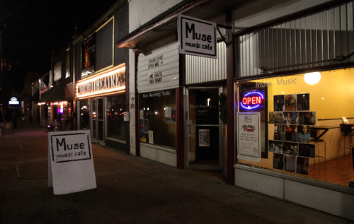 Rick Egan  | The Salt Lake Tribune 

Muse Music Cafe, on University Avenue in Provo, Saturday, December 8, 2012.