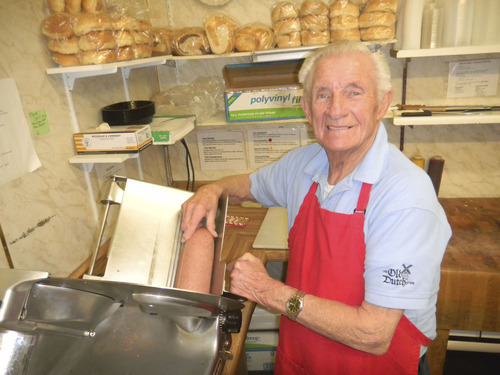 Tom Wharton  |  The Salt Lake Tribune
Veteran sausage maker Peter Van Schelt creates many of the fine foods at The Old Dutch Store in Sugar House.