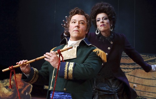 Leah Hogsten  |  The Salt Lake Tribune
Robert Breault plays Tamino and Audrey Luna is the Queen of the Night in Utah Opera's production of Mozart's "The Magic Flute."