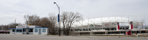 Steve Griffin | The Salt Lake Tribune

Businesses along State Street surrounding Rio Tinto Stadium in Sandy on Friday March 15, 2013.