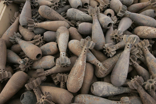 Rick Egan | The Salt Lake Tribune 

Munitions outside of bunkers near Najaf, Iraq October 20, 2005.