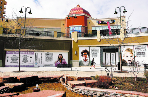 Francisco Kjolseth  |  The Salt Lake Tribune
The three same models are repeated multiple times on empty store fronts throughout The Gateway as the mall has struggled to keep business following the opening of City Creek a few blocks away.