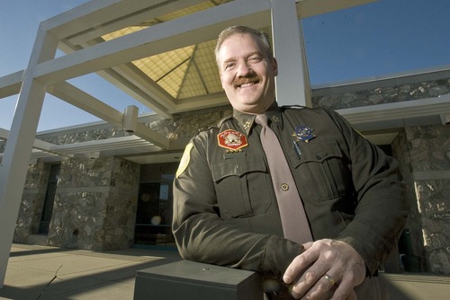 Paul Fraughton  |  The Salt Lake Tribune 
Todd Richardson is the newly elected sheriff of Davis County. He also has 26 years experience as an emergency medical provider.