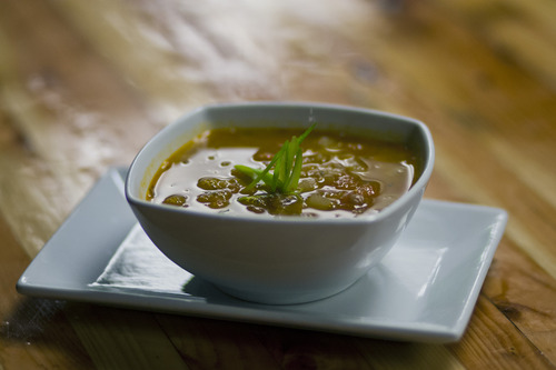 Chris Detrick  |  The Salt Lake Tribune
Lentil and vegetable soup ($6) at Zest Kitchen & Bar in Salt Lake City.