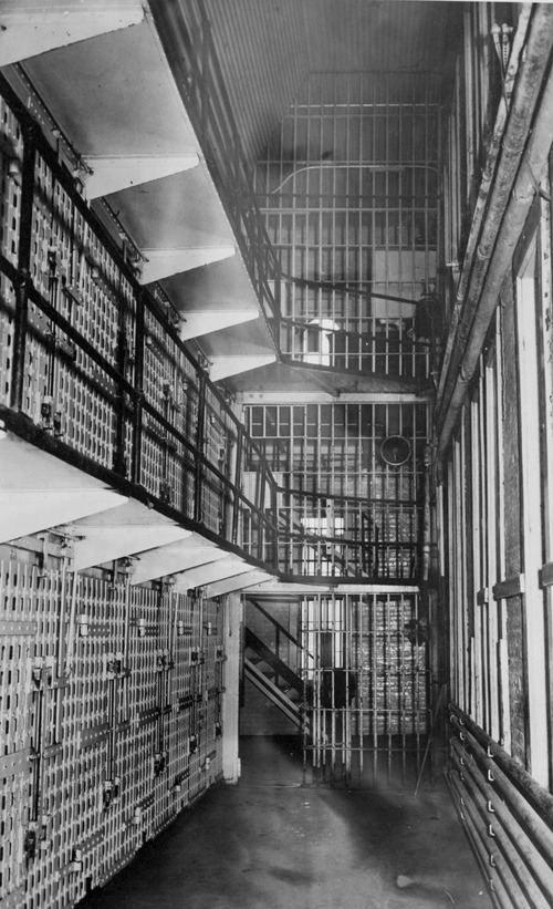 Tribune file photo

Rows of cells are seen at the Utah State Prison in 1943.