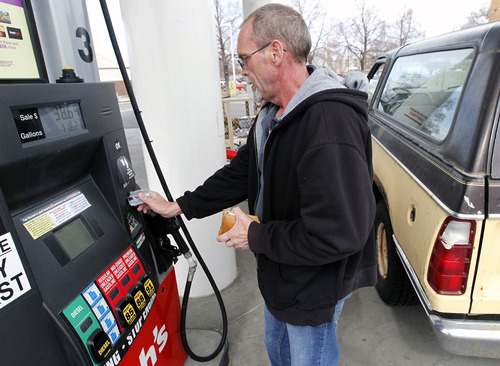 Al Hartmann  |  The Salt Lake Tribune
"At the fuel pump, there's really no check. If someone is using someone else's credit card, they really need to know that billing ZIP code to be able to utilize that card," said spokeswoman Marsha Gilford of the policy at Smith's Food & Drug stations, where Bud Canavan was making a purchase tuesday
