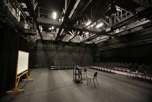 Francisco Kjolseth  |  The Salt Lake Tribune
The black box theater is a much improved space in Ogden High School after an extensive renovation process. The community raised the money to renovate the auditorium and the rest of the work on the school was covered by $49 million in bonds.