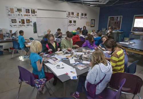 Paul Fraughton  |  The Salt Lake Tribune
A visual arts classroom at The Salt Lake Arts Academy.